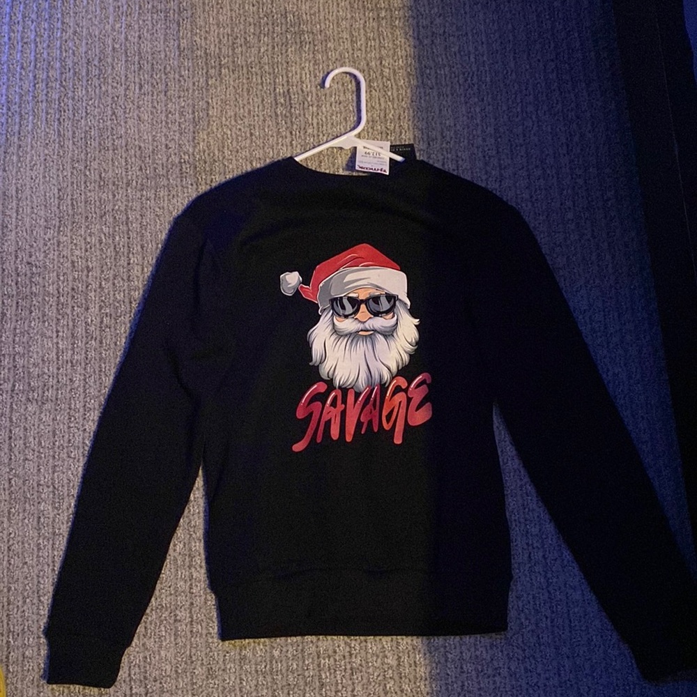 Christmas Savage Santa Shirt (Never Worn)